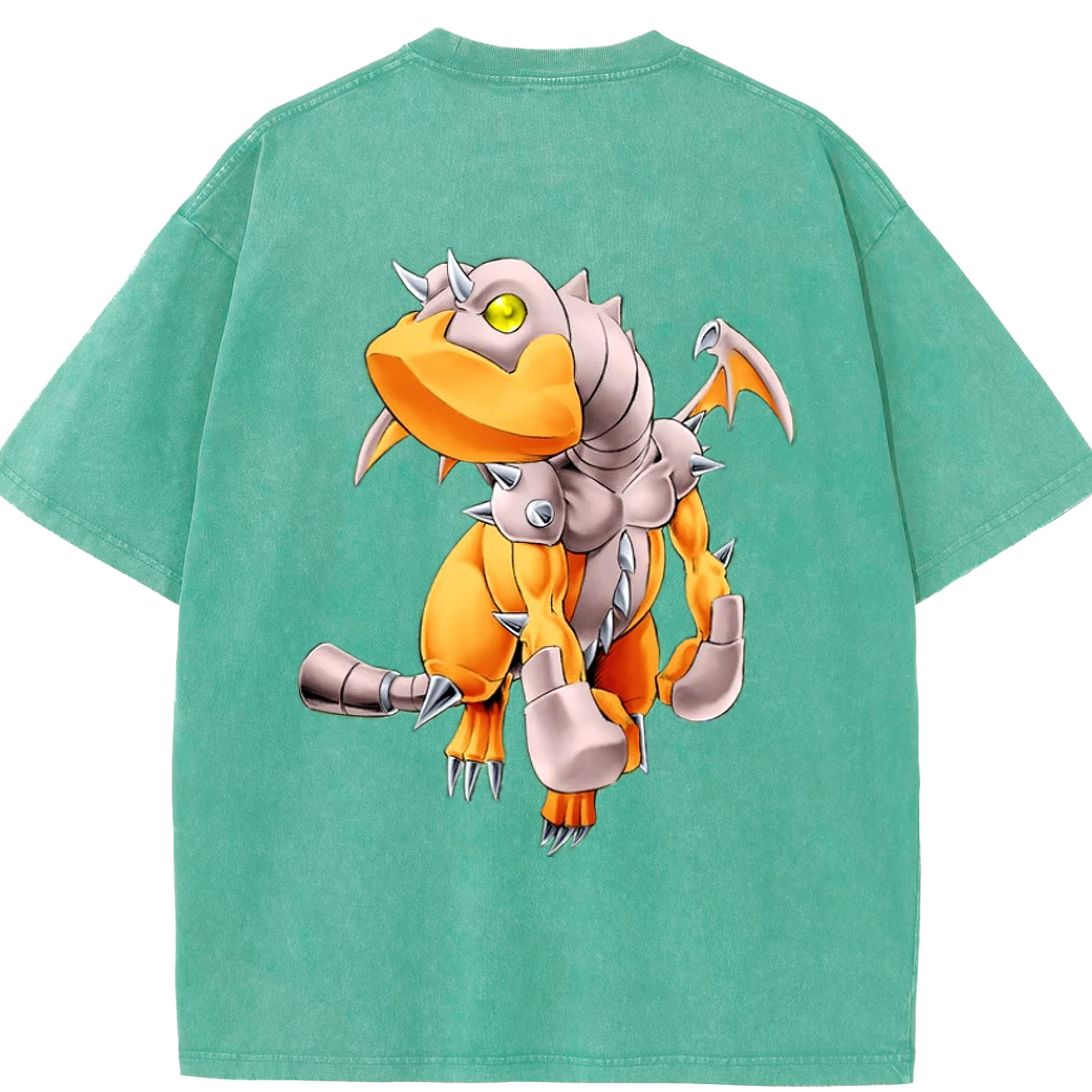 （画像用） 遊☆戯☆王 Yu-Gi-Oh! 綿100% ヴィンテージ風 半袖Tシャツ（背面プリント）